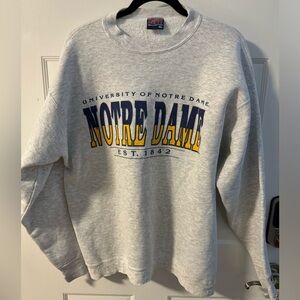 90’s University of Notre Dame Unisex Sweatshirt Oversized Collegiate Preppy XL